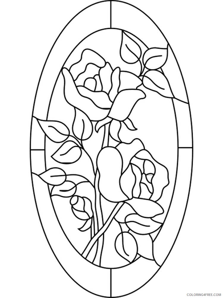 Stained Glass for Adults Coloring Pages Printable 2020 755 Coloring4free