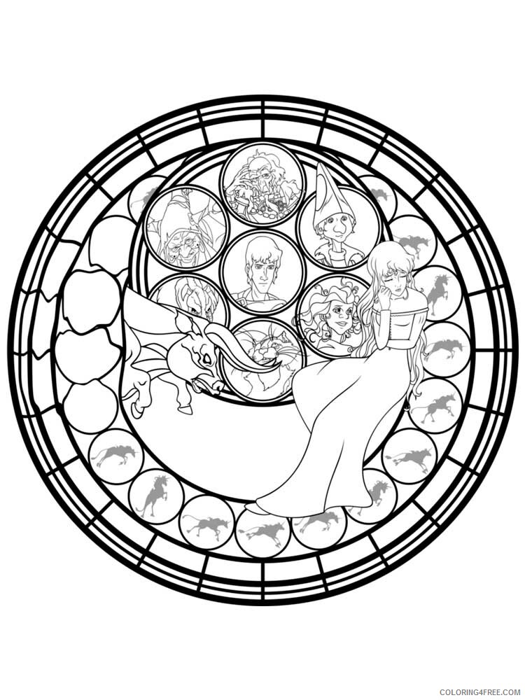 Stained Glass for Adults Coloring Pages Printable 2020 756 Coloring4free