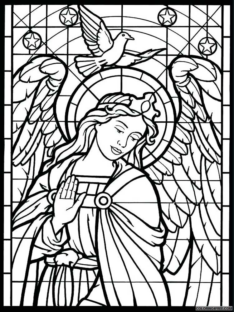 Stained Glass for Adults Coloring Pages Printable 2020 758 Coloring4free