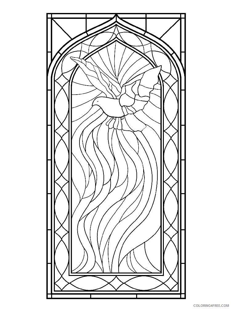 Stained Glass for Adults Coloring Pages Printable 2020 761 Coloring4free