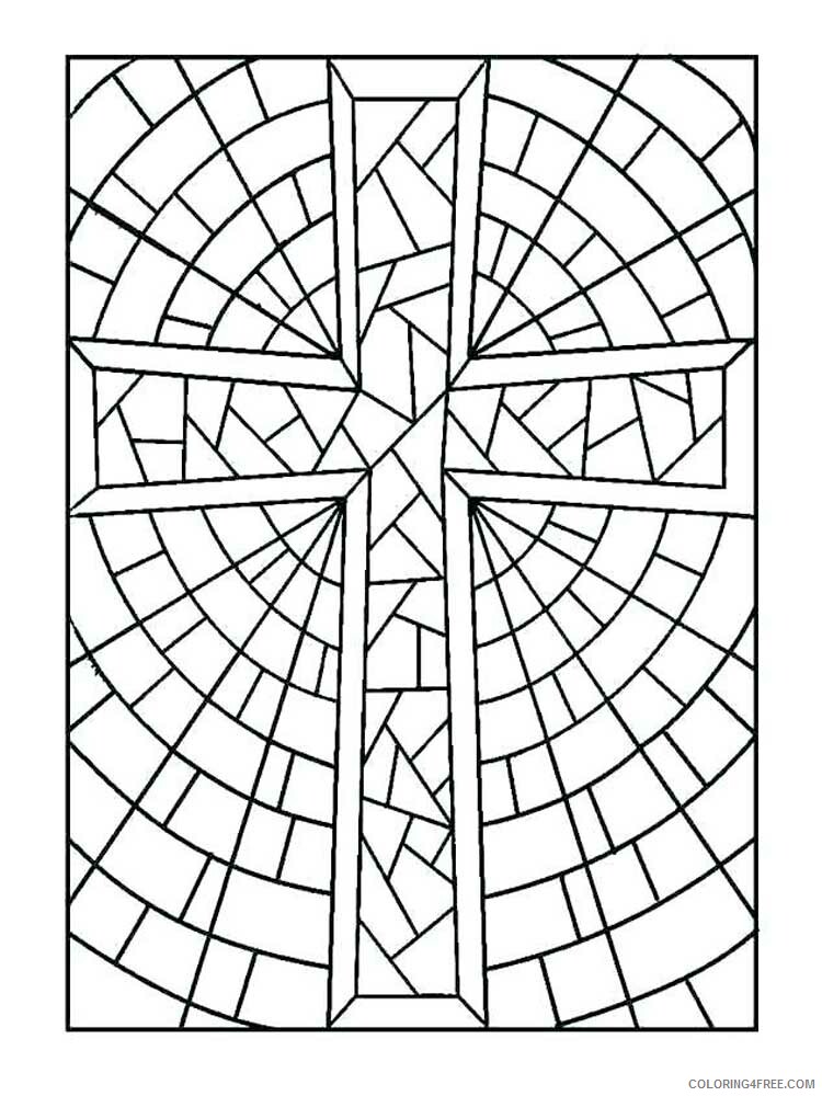 Stained Glass for Adults Coloring Pages Printable 2020 762 Coloring4free