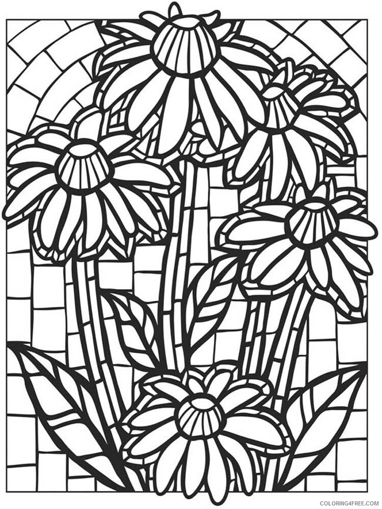 Stained Glass for Adults Coloring Pages Printable 2020 766 Coloring4free