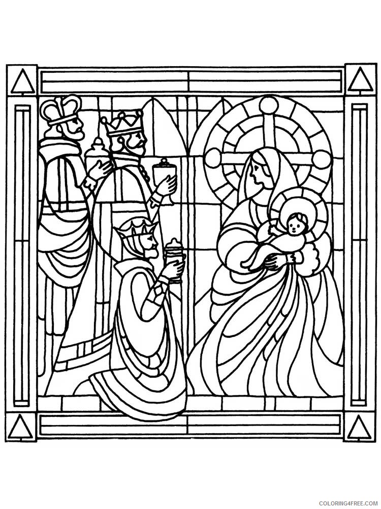 Stained Glass for Adults Coloring Pages Printable 2020 767 Coloring4free