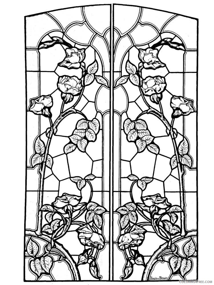 Stained Glass for Adults Coloring Pages Printable 2020 774 Coloring4free