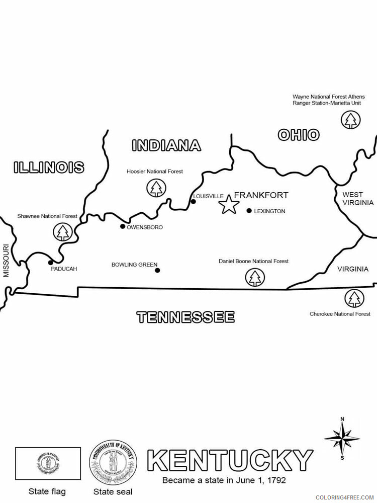 State Map Coloring Pages Educational State map 15 Printable 2020 1943 Coloring4free