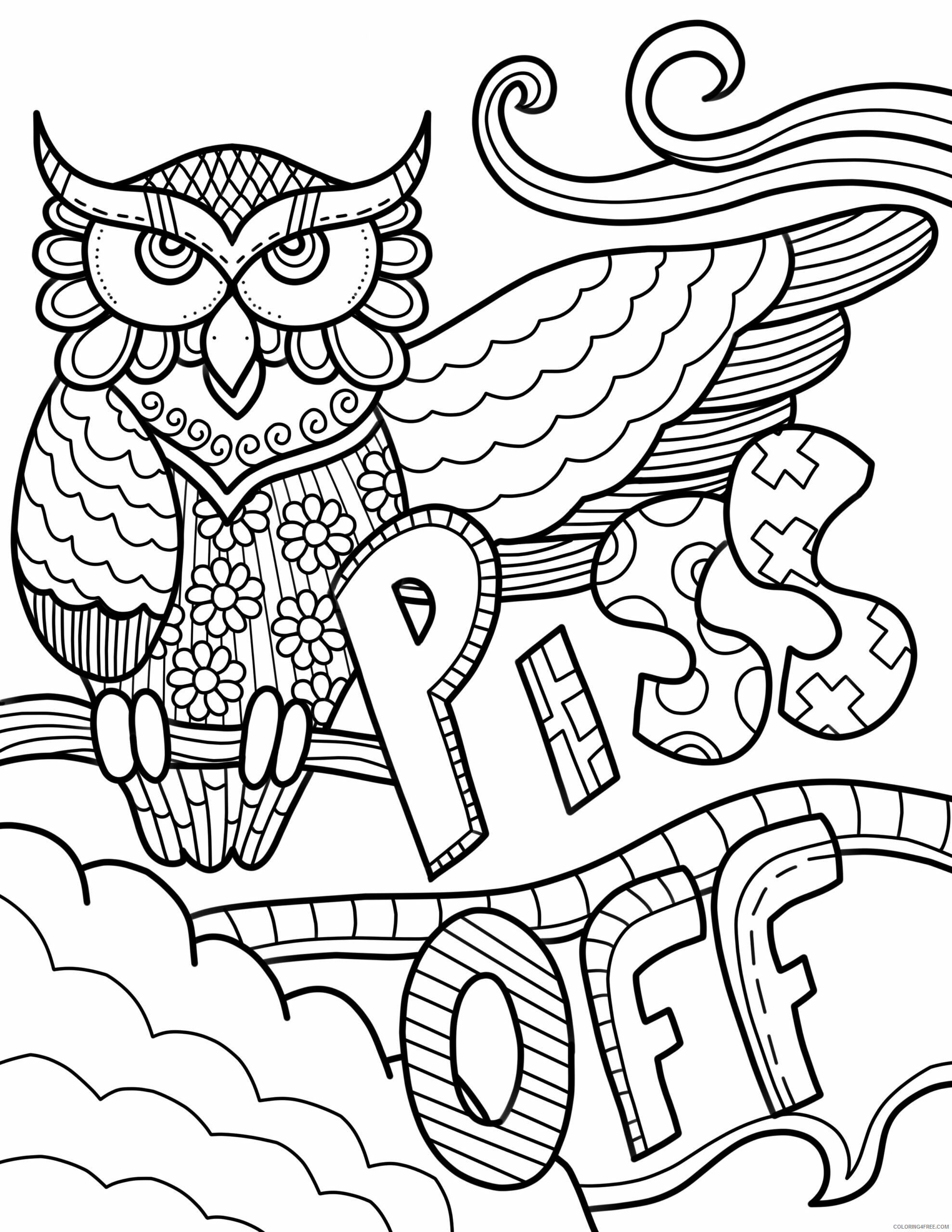 Swear Word Coloring Pages Adult Print Swear Word Printable 2020 829 Coloring4free