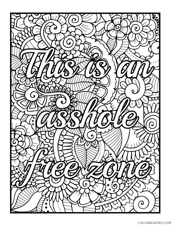 Swear Word Coloring Pages Adult Printable Free Swear Word Printable 2020 826 Coloring4free