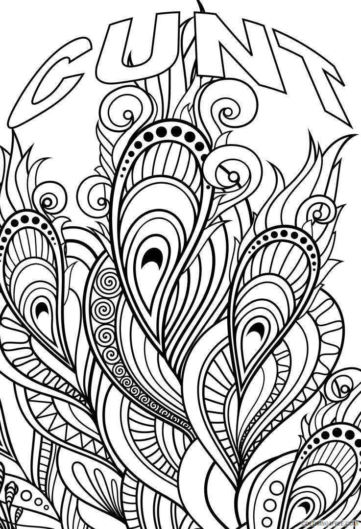 Swear Word Coloring Pages Adult Printable Swear Word Printable 2020 828 Coloring4free