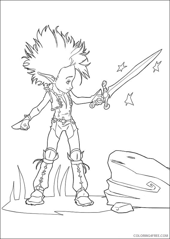 Sword Coloring Pages for boys arthur holding sword Printable 2020 0952 Coloring4free