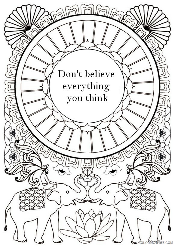 Teens Coloring Pages Adult quote for Teens 2 Printable 2020 876 Coloring4free