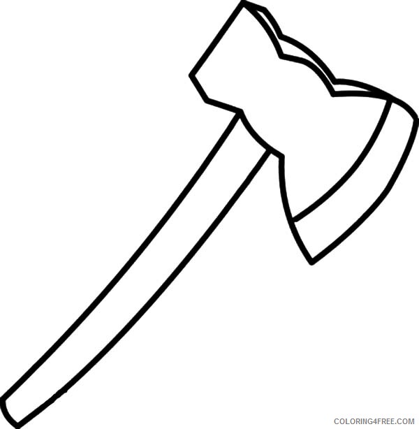 Tool Coloring Pages for boys How to Draw Hatchet Printable 2020 0960 Coloring4free