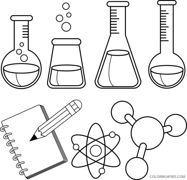 Tool Coloring Pages for boys Science Tools Printable 2020 0961 Coloring4free