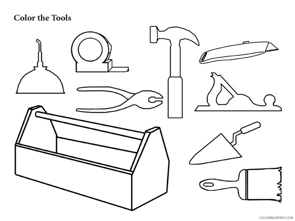 Tool Coloring Pages for boys tool for boys 20 Printable 2020 0971 Coloring4free