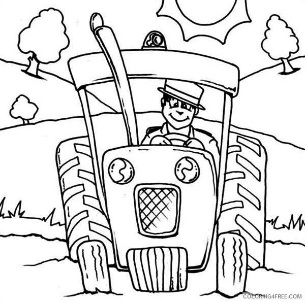 Tractor and Trailer Coloring Pages for boys Free Tractor Printable 2020 0981 Coloring4free
