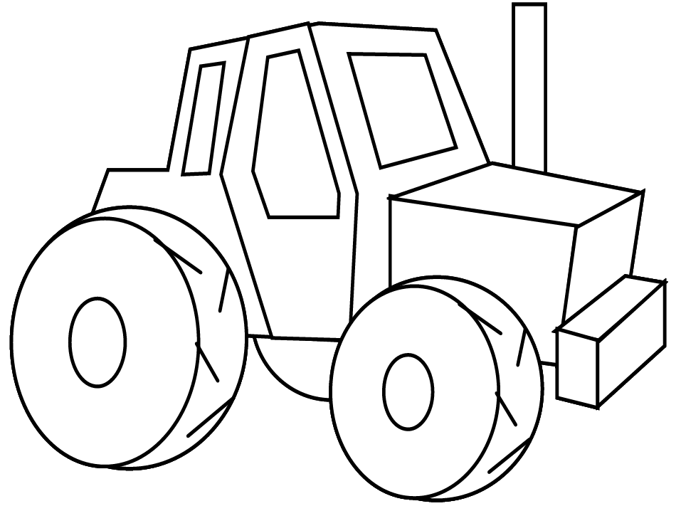 Tractor and Trailer Coloring Pages for boys Toddlers Printable 2020 0990 Coloring4free