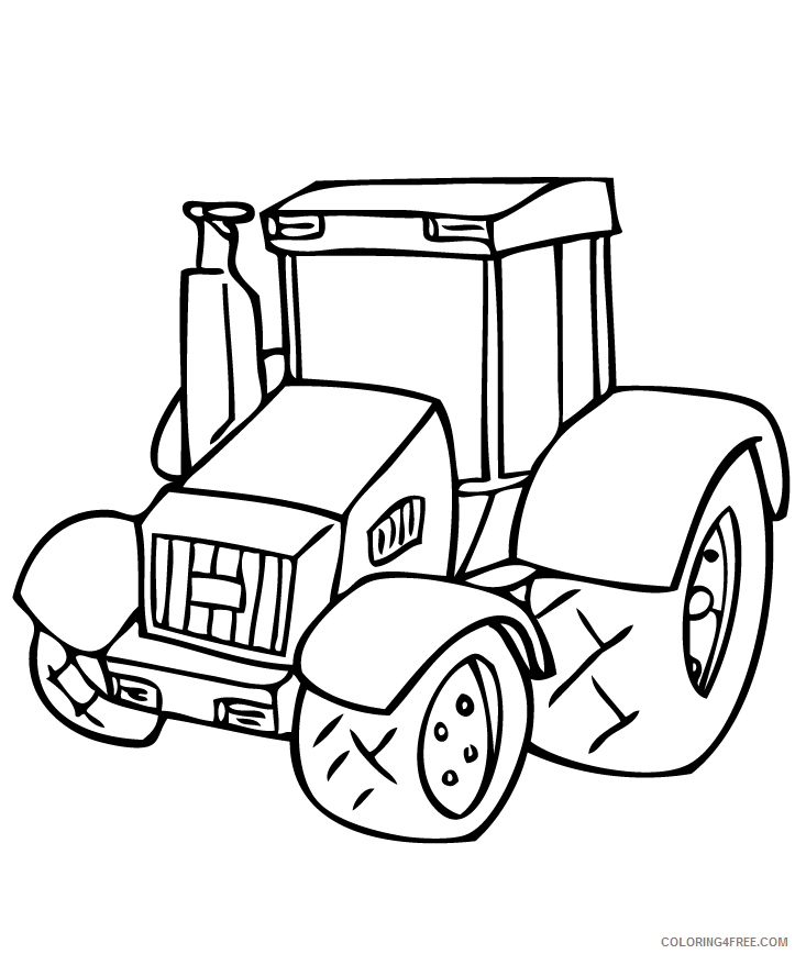 Tractor and Trailer Coloring Pages for boys Tractor Free Printable 2020 0991 Coloring4free