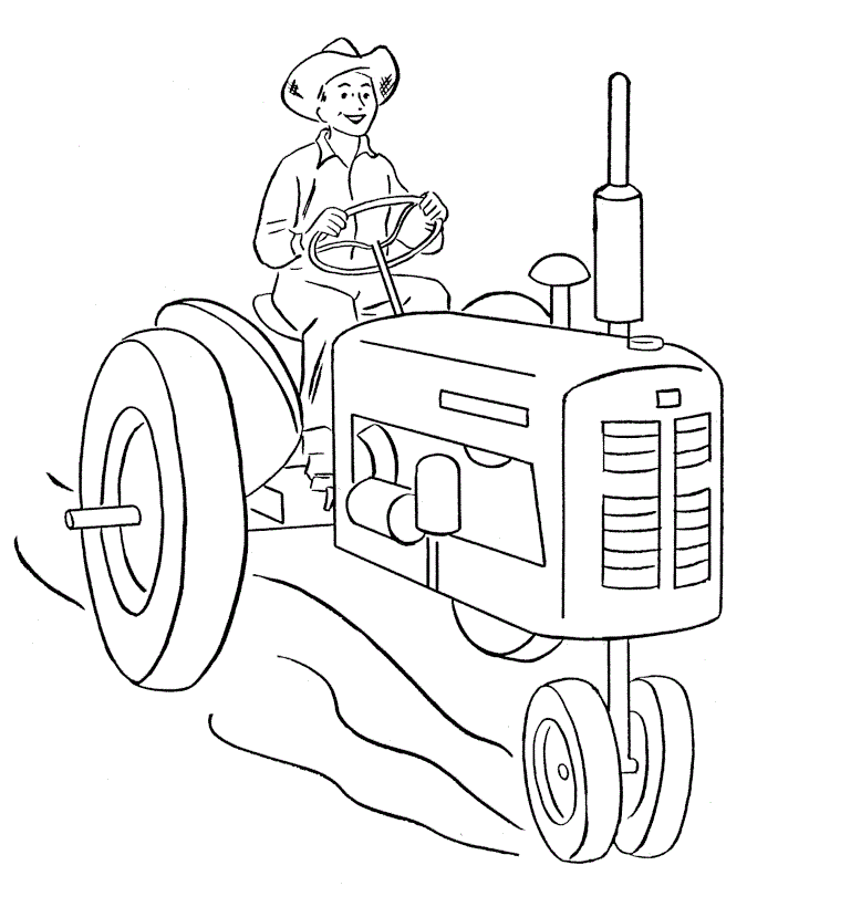 Tractor and Trailer Coloring Pages for boys Tractor Printable 2020 0993 Coloring4free