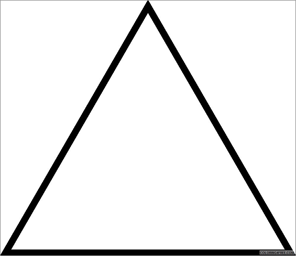 Triangles Coloring Pages Educational triangle shape Printable 2020 2007 Coloring4free