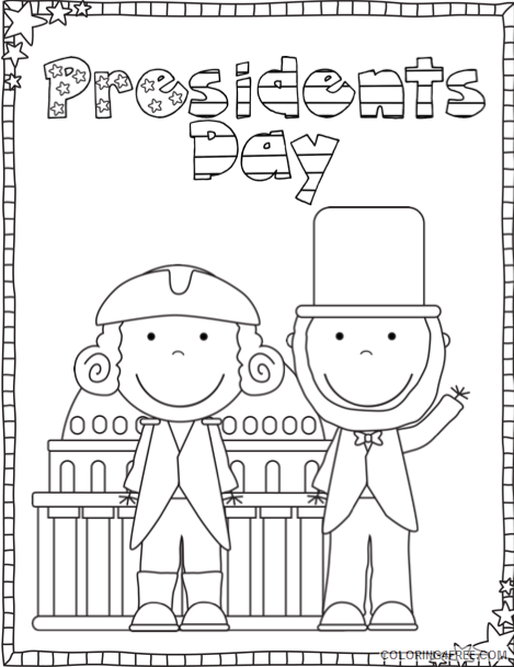 US Presidents Coloring Pages Educational Color Presidents Day Printable 2020 2019 Coloring4free