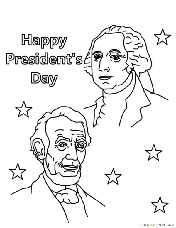 US Presidents Coloring Pages Educational Free Presidents Day Printable 2020 2025 Coloring4free