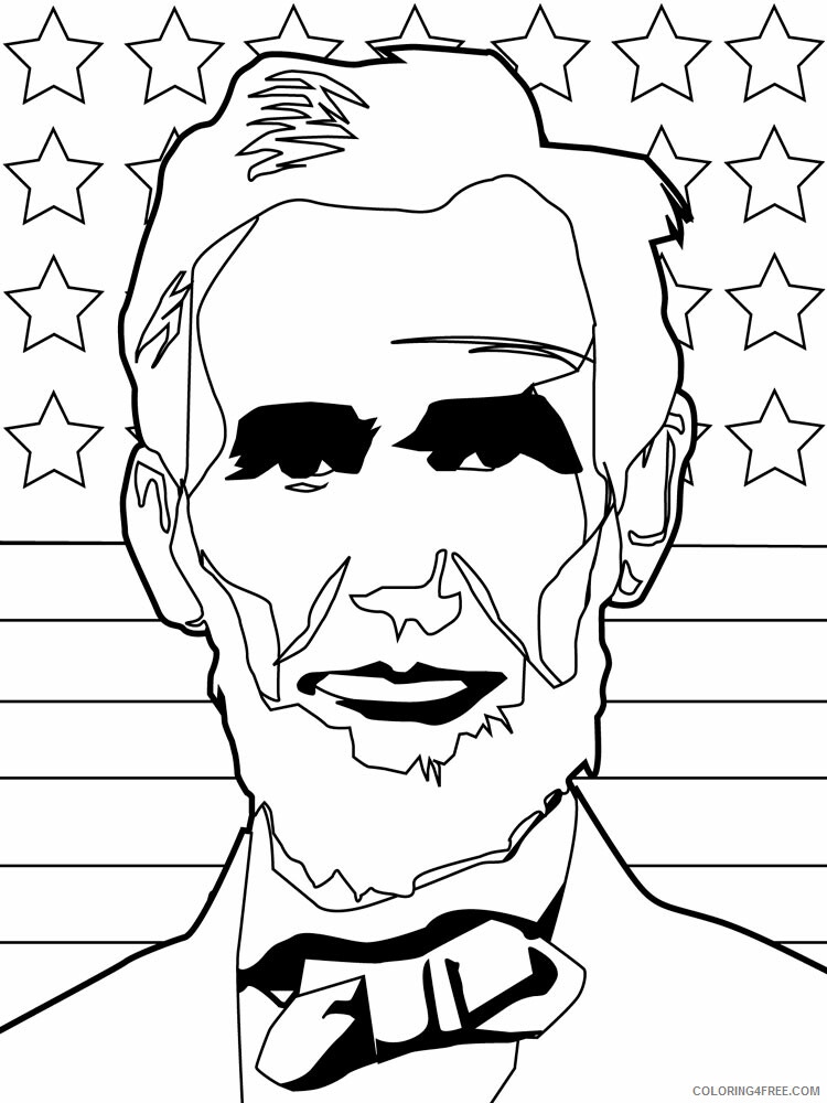 US Presidents Coloring Pages Educational US Presidents 11 Printable 2020 2044 Coloring4free