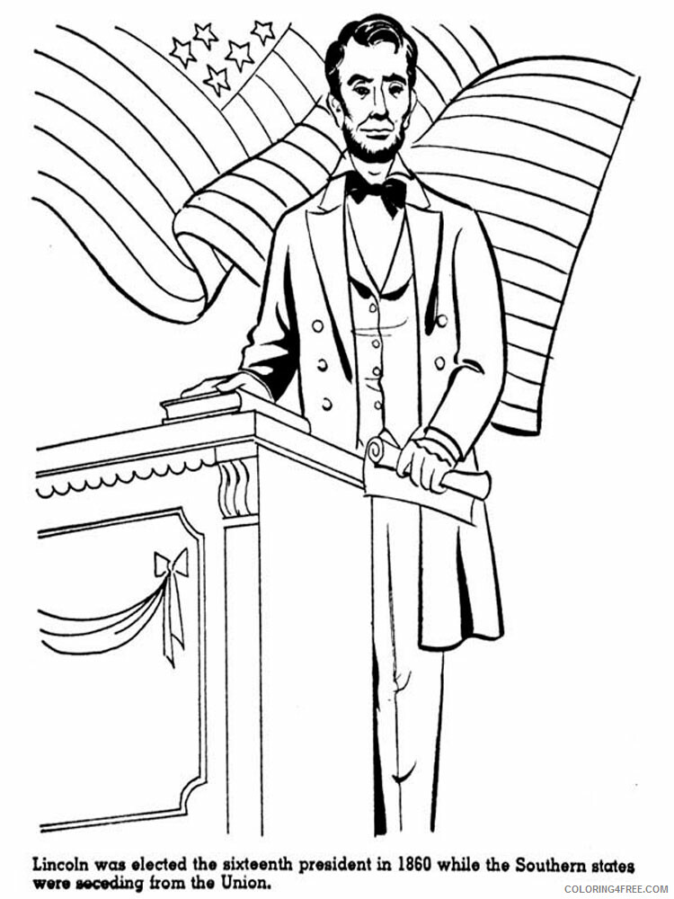 US Presidents Coloring Pages Educational US Presidents 12 Printable 2020 2045 Coloring4free