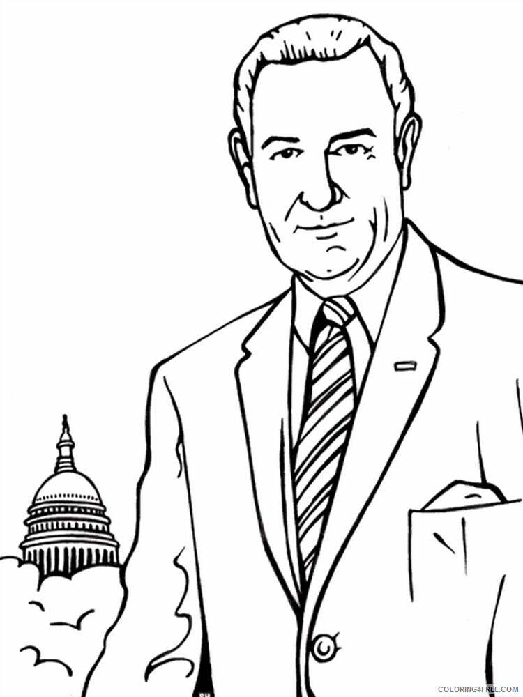 US Presidents Coloring Pages Educational US Presidents 22 Printable 2020 2050 Coloring4free