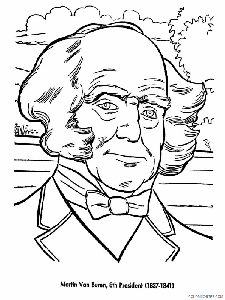 US Presidents Coloring Pages Educational US Presidents 3 Printable 2020 2051 Coloring4free