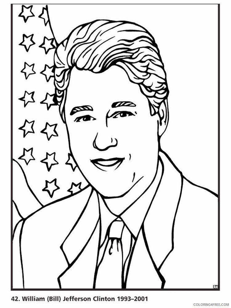 US Presidents Coloring Pages Educational US Presidents 8 Printable 2020 2054 Coloring4free