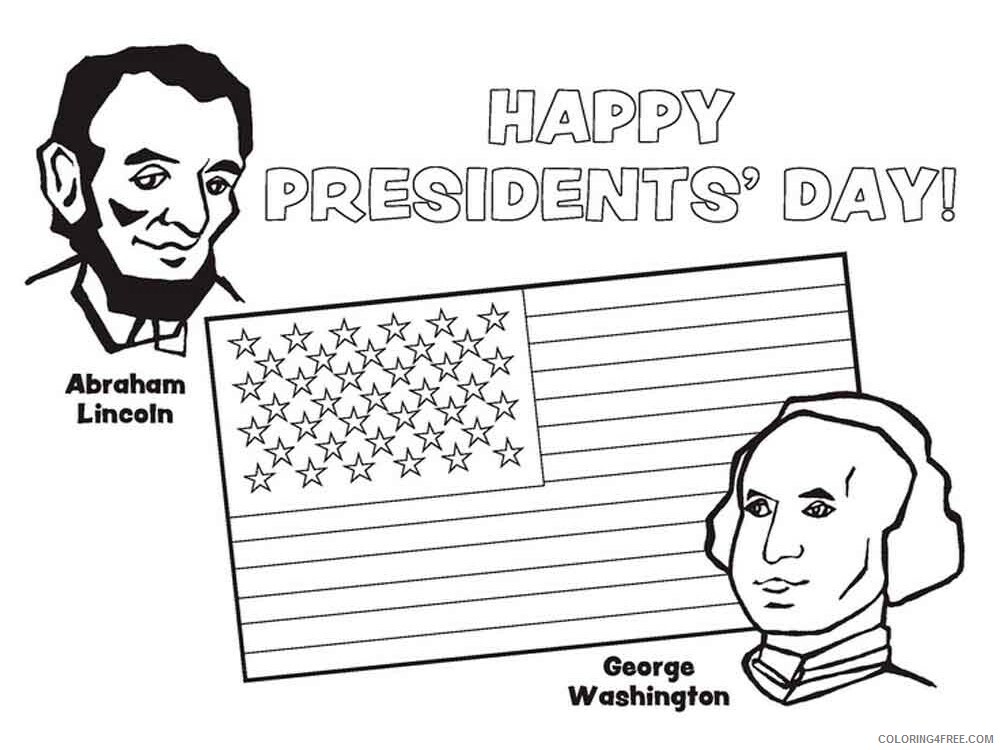 US Presidents Coloring Pages Educational presidents day 1 Printable 2020 2033 Coloring4free