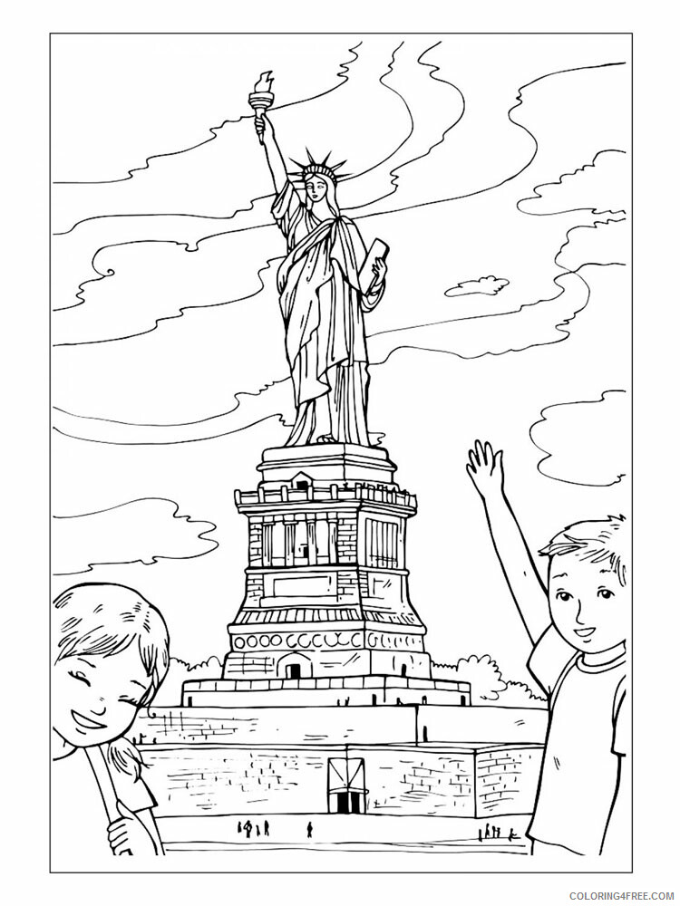 USA Coloring Pages Countries of the World Educational USA 14 Printable 2020 637 Coloring4free