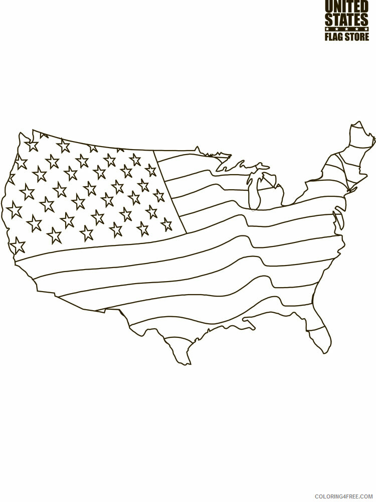 USA Coloring Pages Countries of the World Educational USA 7 Printable 2020 638 Coloring4free