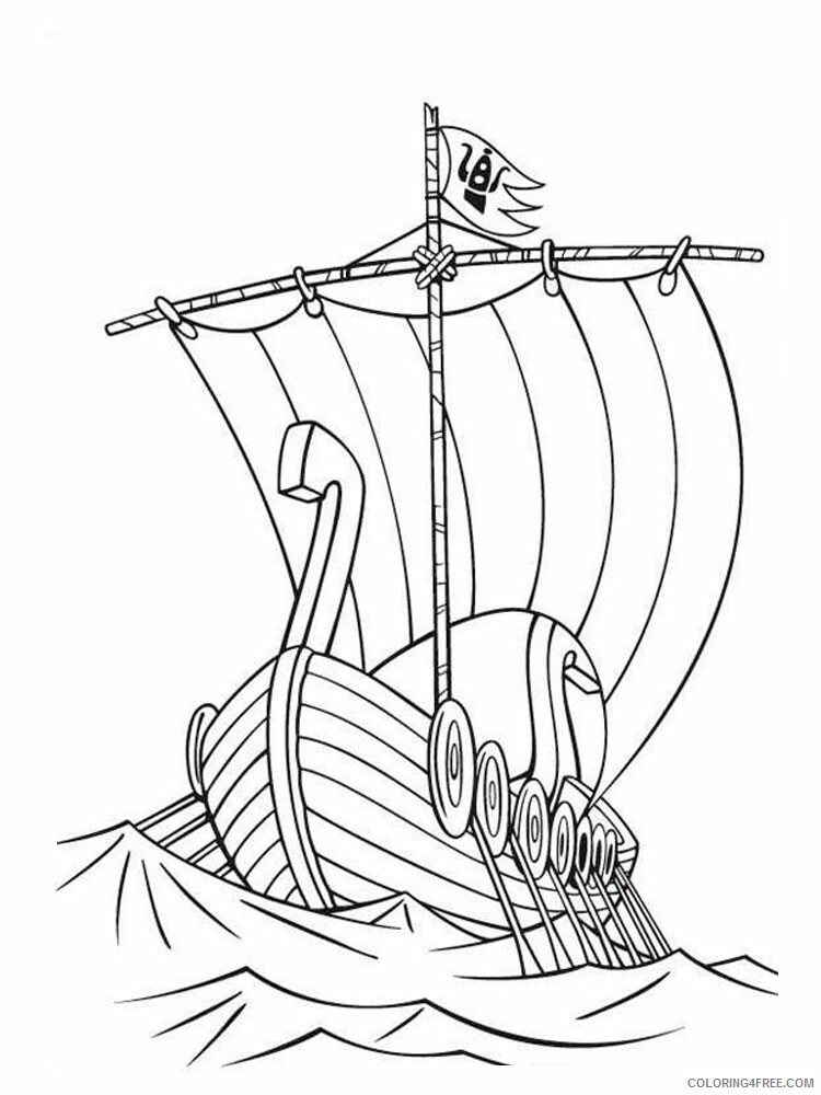 Viking Coloring Pages for boys viking for boys 13 Printable 2020 0998 Coloring4free