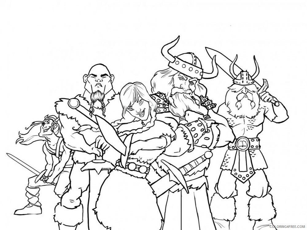 Viking Coloring Pages for boys viking for boys 4 Printable 2020 1002 Coloring4free