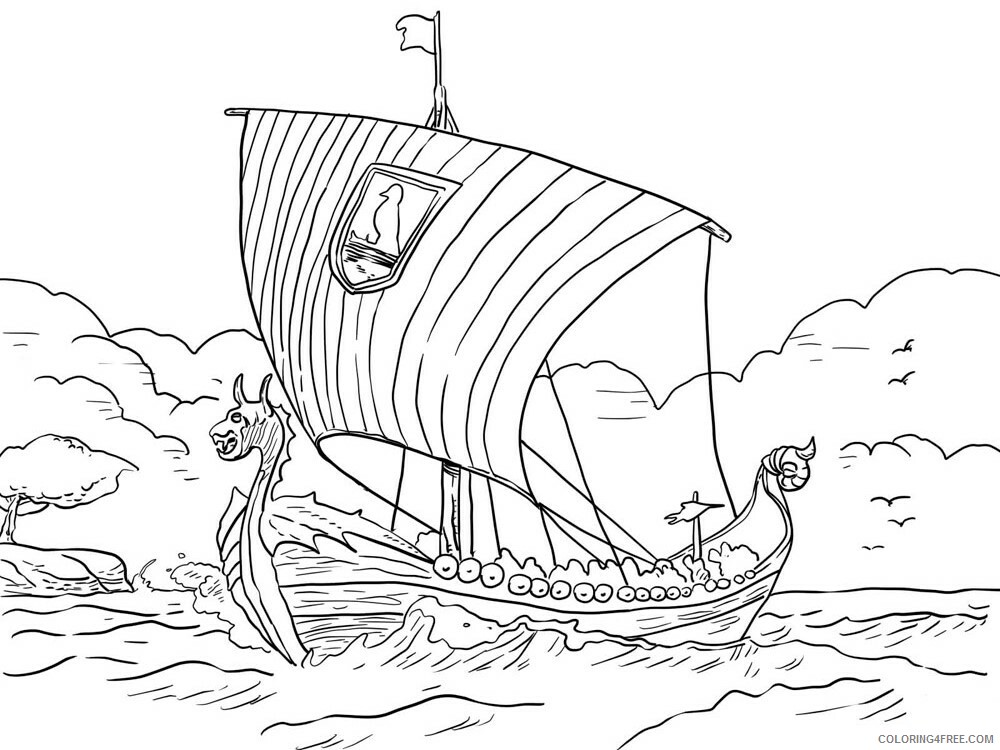 Viking Coloring Pages for boys viking for boys 7 Printable 2020 1003 Coloring4free