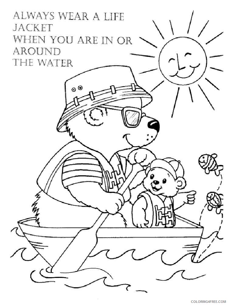 Water Safety Coloring Pages Educational educational Printable 2020 2056 Coloring4free