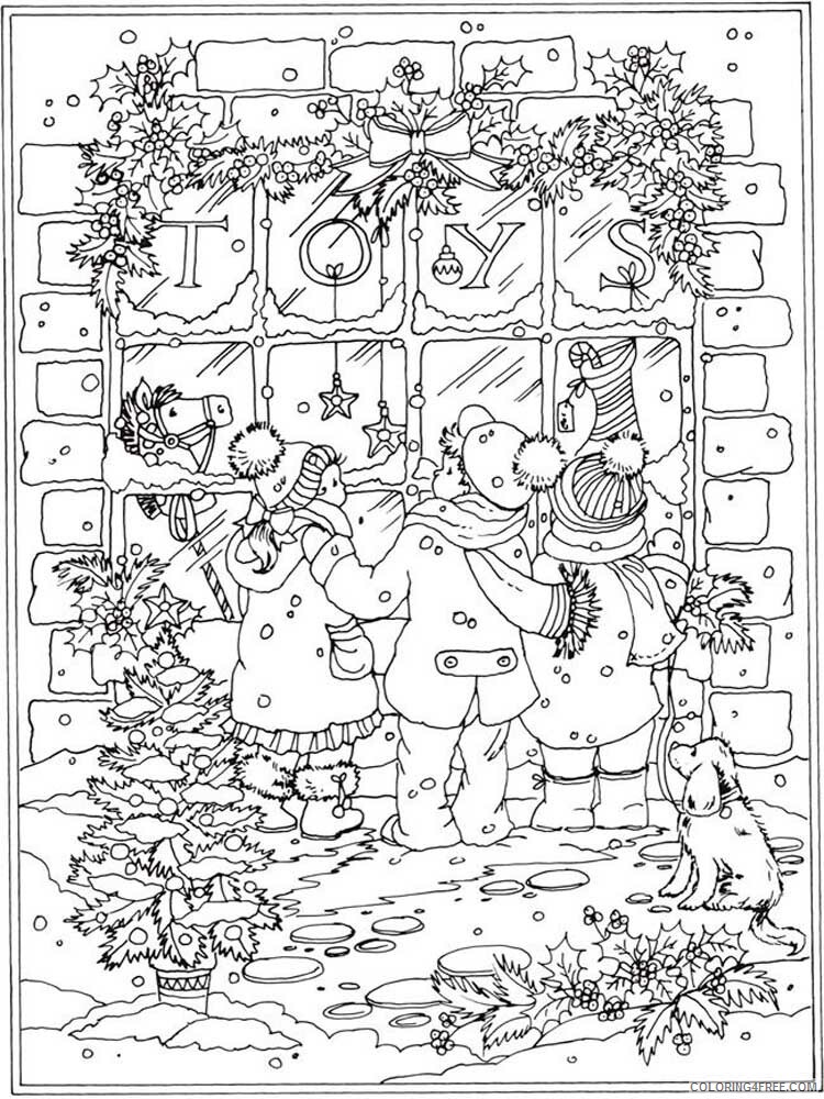 Winter for Adults Coloring Pages winter for adults 1 Printable 2020 802 Coloring4free