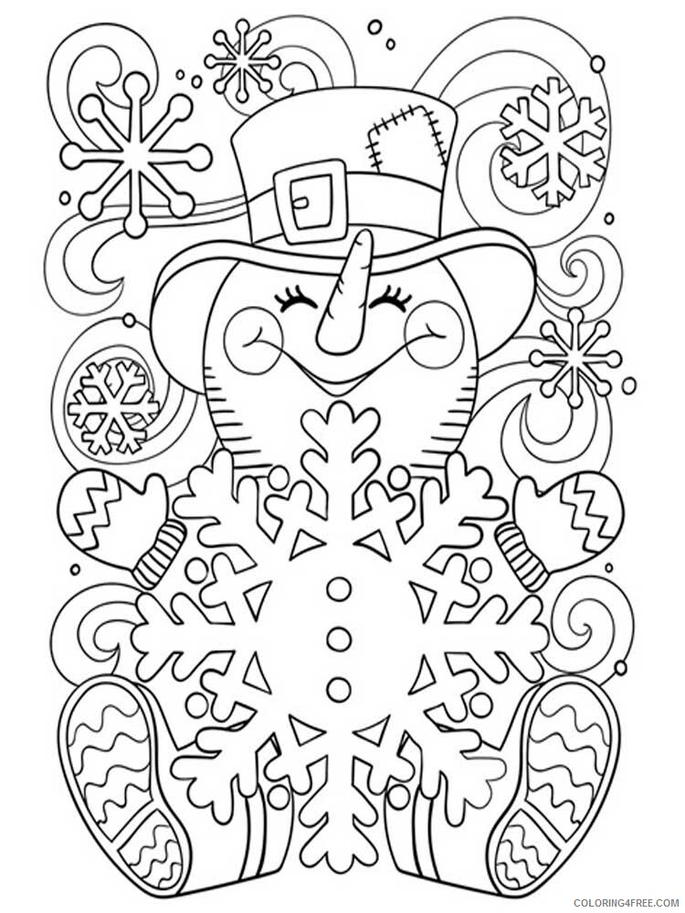 Winter for Adults Coloring Pages winter for adults 7 Printable 2020 809 Coloring4free