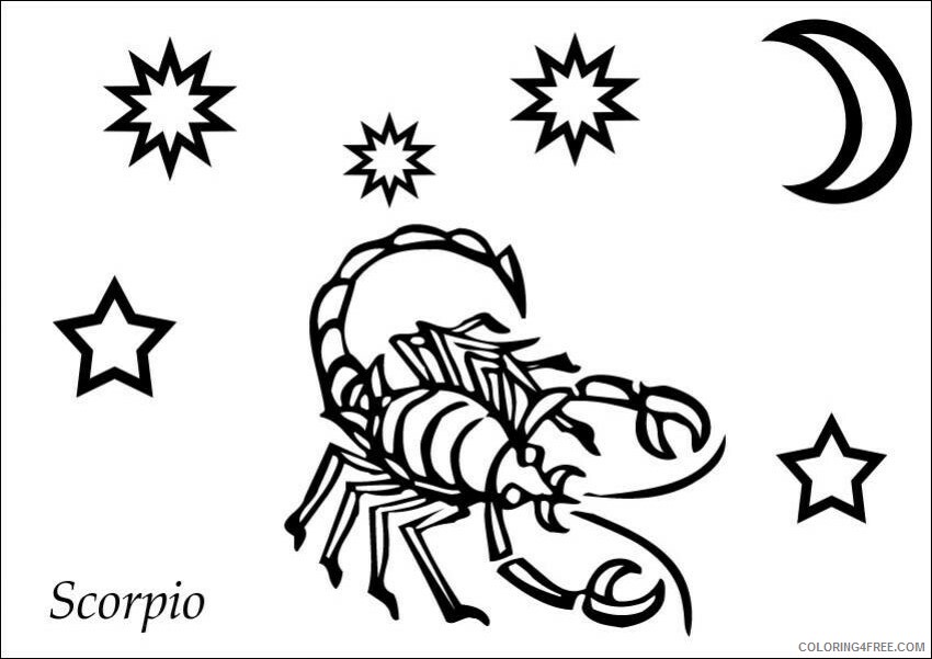 Zodiac Coloring Pages Educational zodiac 18 Printable 2020 2200 Coloring4free
