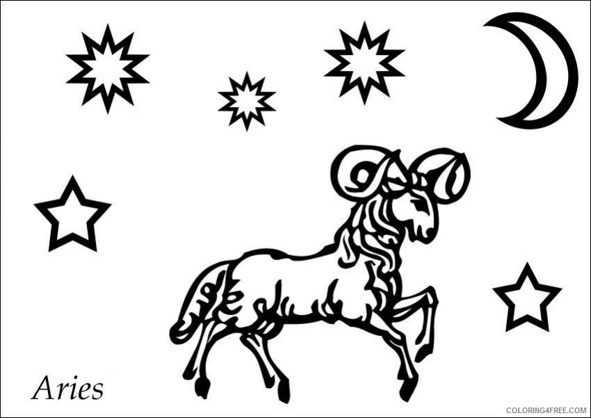 Zodiac Coloring Pages Educational zodiac 4 Printable 2020 2205 Coloring4free