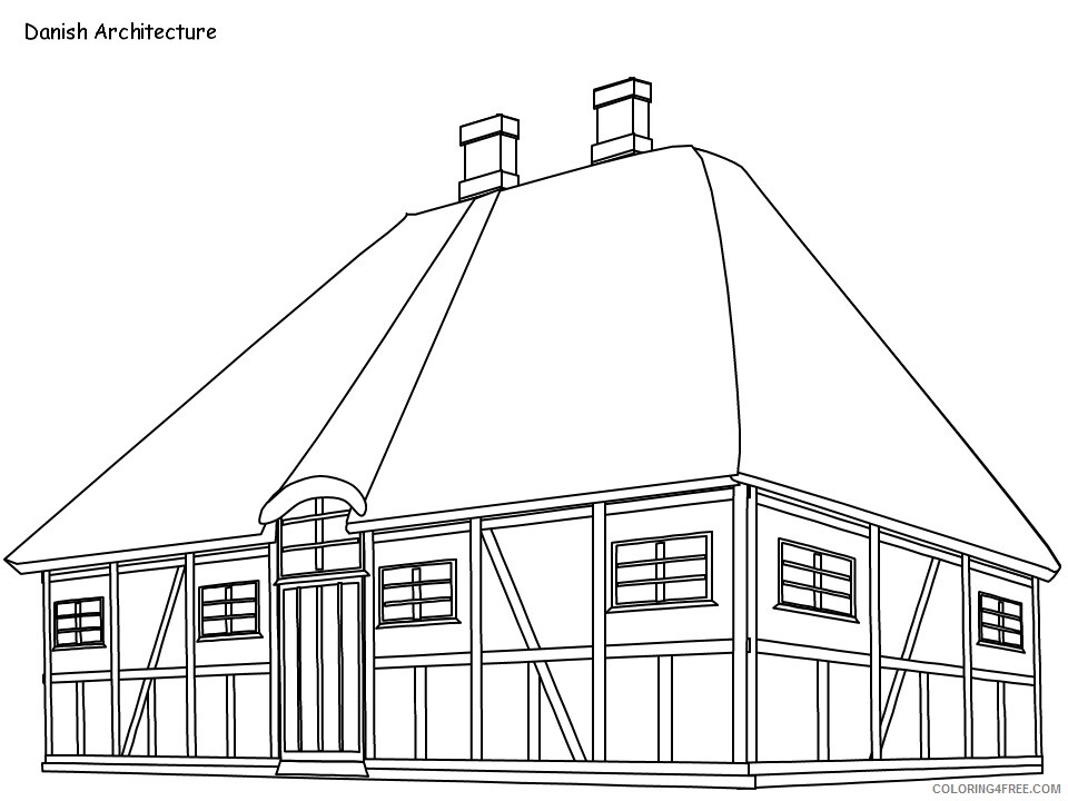 denmark Coloring Pages Countries of the World Educational house 2020 431 Coloring4free