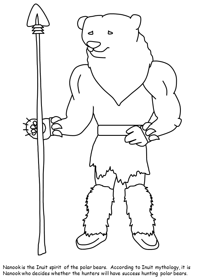 inuit Coloring Pages Countries of the World Educational nanook text 2020 509 Coloring4free