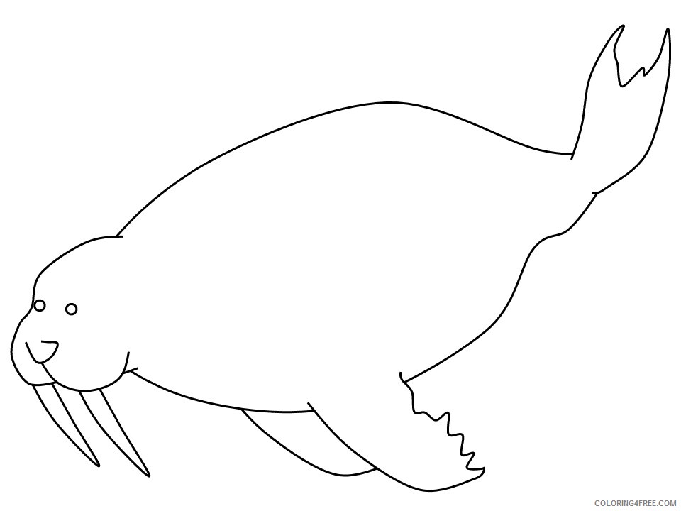 inuit Coloring Pages Countries of the World Educational walrus 2020 517 Coloring4free
