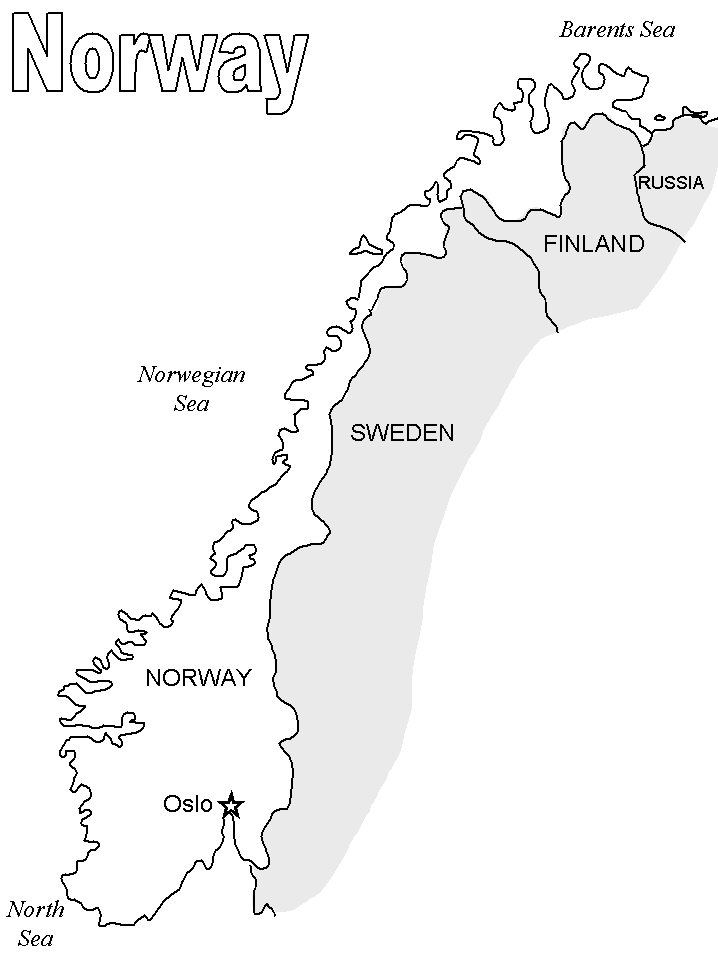 norway Coloring Pages Countries of the World Educational map2 Printable 2020 570 Coloring4free