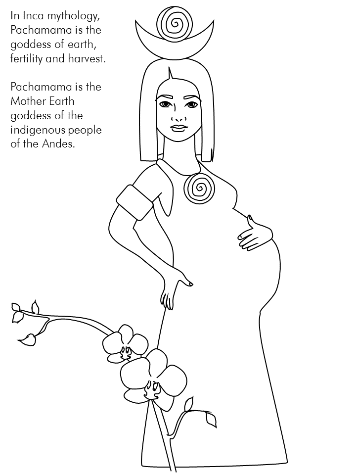peru Coloring Pages Countries of the World Educational pachamama Print 2020 595 Coloring4free