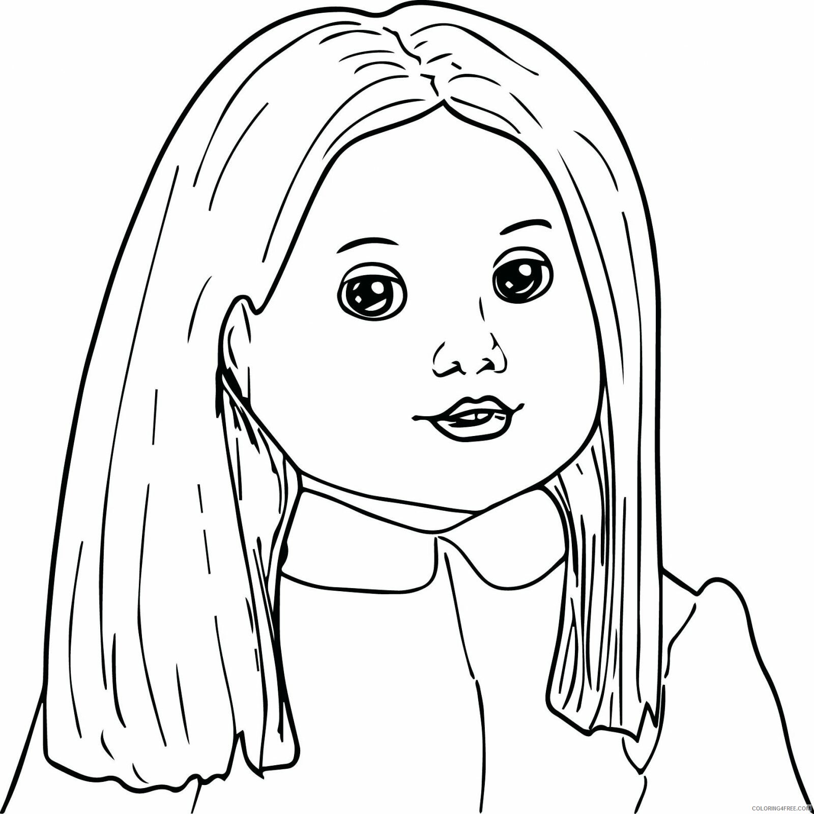 American Girl Doll Coloring Pages for Girls American Girl Doll 1 2 Printable 2021 0003 Coloring4free