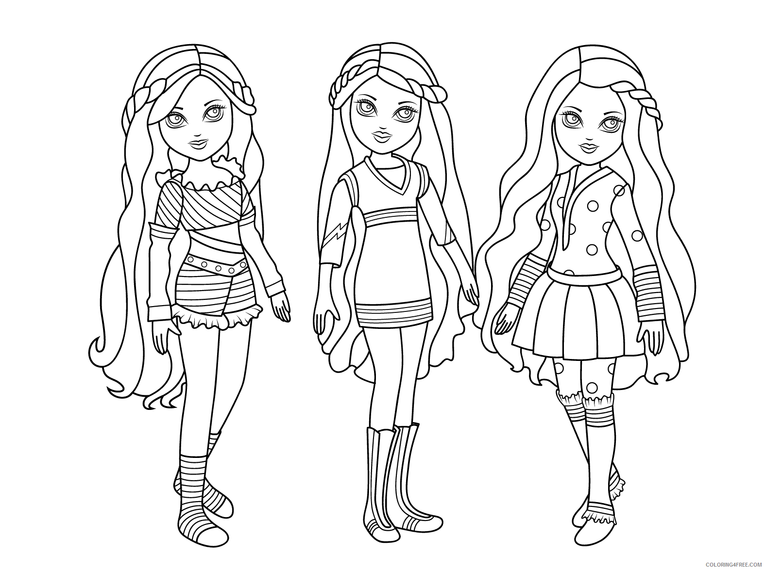 American Girl Doll Coloring Pages for Girls American Girl Doll Wellie Wishers Printable 2021 0019 Coloring4free