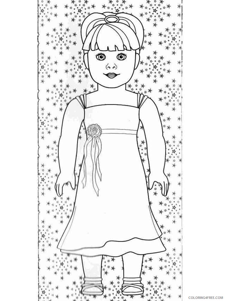 American Girl Doll Coloring Pages for Girls american girl doll 1 Printable 2021 0004 Coloring4free