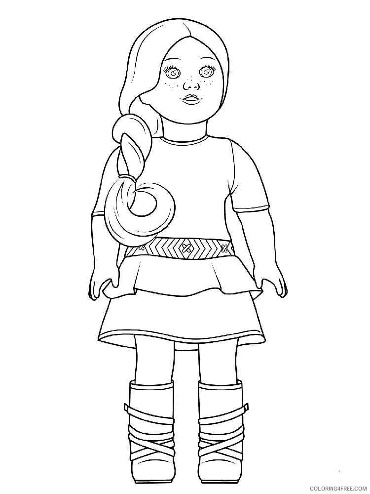 American Girl Doll Coloring Pages for Girls american girl doll 10 Printable 2021 0005 Coloring4free