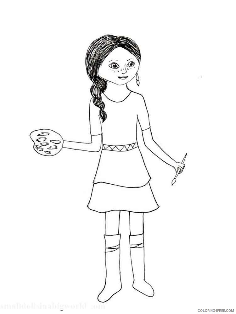American Girl Doll Coloring Pages for Girls american girl doll 11 Printable 2021 0006 Coloring4free